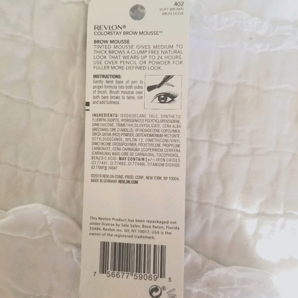 Revlon Colorstay Brow Mousse Soft Brown 402 NIB - Picture 2 of 2